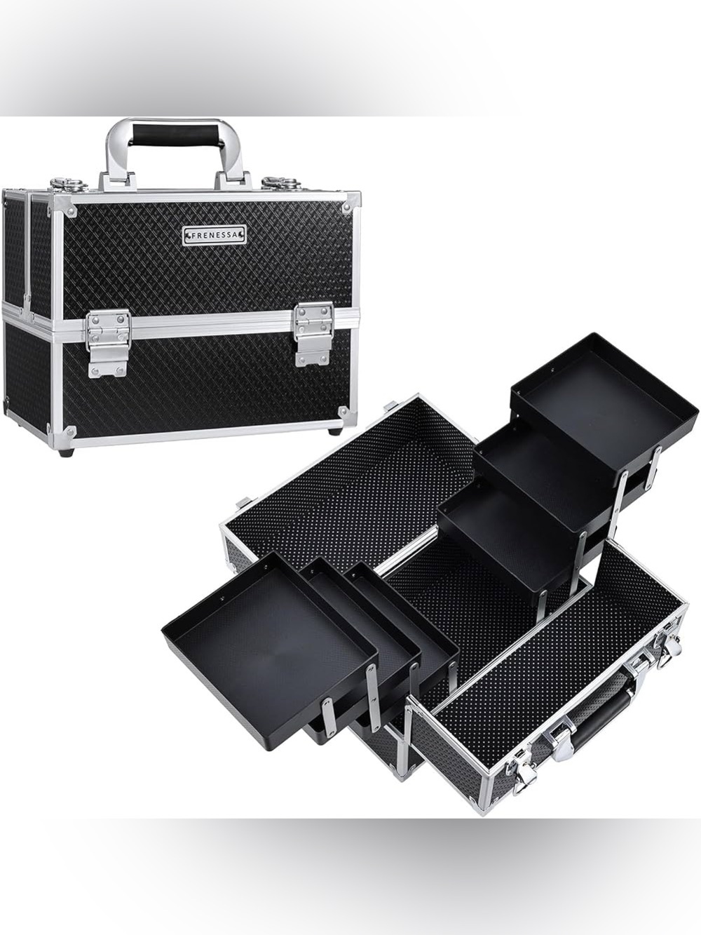 Travel Makeup Train Case Box Large Cosmetics Box